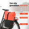New Looxs Nyborg Single - Fietstas Enkel - Afneembare Schoudertas - 13 inch Laptopvak - Waterdicht Polyester - 17 liter - Zwart & Rood