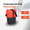 New Looxs Nyborg Single - Fietstas Enkel - Afneembare Schoudertas - 13 inch Laptopvak - Waterdicht Polyester - 17 liter - Zwart & Rood
