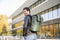 New Looxs Odense Backpack - Fietsrugzak - Rugzak met Laptop Compartiment - Fietstas van Waterdicht Polyester - 15 inch - Groen