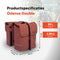 New Looxs Odense Double - Dubbele Fietstas - Geschikt voor Electrische Fietsen - Waterdicht Polyester - 39 Liter - Roestbruin