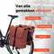 New Looxs Odense Double - Dubbele Fietstas - Geschikt voor Electrische Fietsen - Waterdicht Polyester - 39 Liter - Roestbruin