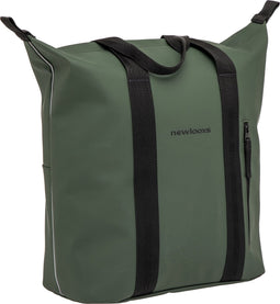 New Looxs Odense Kota - Enkele Fietstas voor Dames - Afneembare Shopper met Rits - Pakaftas Enkel - Boodschappentas met Haken - Stevig en Afneembaar - 24 Liter - Groen