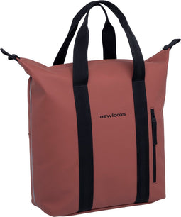 New Looxs Odense Kota - Enkele Fietstas voor Dames - Afneembare Shopper met Rits - Ideaal als Boodschappentas - Stevig en Vormvast - 24 Liter - Roest