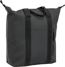 New Looxs Odense Kota - Enkele Fietstas voor Dames - Afneembare Shopper met Rits - Pakaftas Enkel - Boodschappentas met Haken - Stevig en Afneembaar - 24 Liter - Zwart