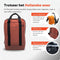 New Looxs Odense Nevada Backpack - Fietsrugzak - Rugzak met Laptop Compartiment - Fietstas van Waterafstotend Polyester - 17 inch laptopvak – Rust