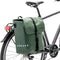New Looxs Odense Single - Enkele Fietstas - Waterdicht Polyester - Afneembare Fietstas Enkel - Geschikt voor Elektrische Fietsen - 17,5 liter - Groen