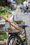 New Looxs Palermo Afneembare Fietsmand Bagagedrager Racktime - Aluminium - Houten bodem - Met zacht handvat - 24 Liter - Zwart
