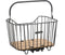 New Looxs Palermo Afneembare Fietsmand Bagagedrager Racktime - Aluminium - Houten bodem - Met zacht handvat - 24 Liter - Zwart