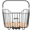 New Looxs Palermo Afneembare Fietsmand Bagagedrager Racktime - Aluminium - Houten bodem - Met zacht handvat - 24 Liter - Zwart