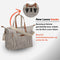 New Looxs Tendo Alma - Enkele Fietstas - Afneembare Fietstas met Haken - Shopper met Laptop Compartiment - 21 Liter - Sand