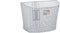 New Looxs Toscane RapidLock Fietsmand Stuur - 19 liter - Staal - Zilver
