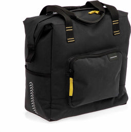 New Looxs ® Tulum Camella - Enkele Fietstas - 100% Gerecycled Polyester - Shopper met Rits - Pakaftas Enkel - Boodschappentas met Haken - Stevig en Afneembaar - 26 Liter - Zwart