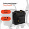 New Looxs ® Tulum Camella - Enkele Fietstas - 100% Gerecycled Polyester - Shopper met Rits - Pakaftas Enkel - Boodschappentas met Haken - Stevig en Afneembaar - 26 Liter - Zwart