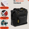 New Looxs ® Tulum Camella - Enkele Fietstas - 100% Gerecycled Polyester - Shopper met Rits - Pakaftas Enkel - Boodschappentas met Haken - Stevig en Afneembaar - 26 Liter - Zwart