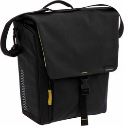 New Looxs ® Tulum Single - Enkele Fietstas - 100% Gerecycled Polyester - Afneembare Fietstas Enkel - Geschikt voor Elektrische Fietsen - 16 liter - Schoudertas - Zwart