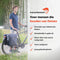 New Looxs Vigo Double - Dubbele Fietstas - Geschikt voor Electrische Fietsen - Ingebouwde MIK adapter - Afneembare Fietstas met Modern Design - 37 Liter - Grijs