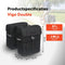 New Looxs Vigo Double - Dubbele Fietstas - Geschikt voor Elektrische Fietsen - Fietstas met Modern Design - 37 Liter - Zwart