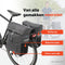 New Looxs Vigo Double - Dubbele Fietstas - Geschikt voor Elektrische Fietsen - Fietstas met Modern Design - 37 Liter - Zwart