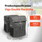 New Looxs Vigo Double Racktime - Dubbele Fietstas - Geschikt voor Elektrische Fietsen - Fietstas met Modern Design - 37 Liter - Grijs
