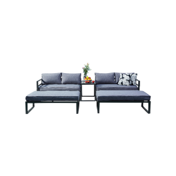 New Moon 5-Delige Loungeset - Aluminium Frame - Charcoal Grey