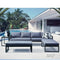 New Moon 5-Delige Loungeset - Aluminium Frame - Charcoal Grey