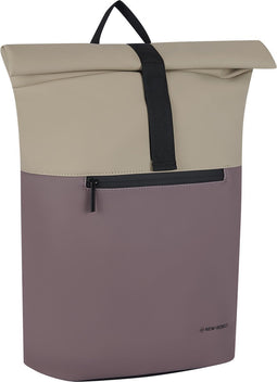 New Rebels Fane Montgomery Oudpaars 15L Rolltop Rugzak Waterafstotend Laptop 15.6
