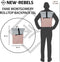 New Rebels Fane Montgomery Oudroze 15L Rolltop Rugzak Waterafstotend Laptop 15.6
