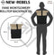 New Rebels Fane Montgomery Zwart 15L Rolltop Rugzak Waterafstotend Laptop 15.6