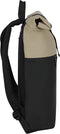 New Rebels Fane Montgomery Zwart 15L Rolltop Rugzak Waterafstotend Laptop 15.6