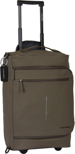New Rebels Handbagage / Trolley / Reiskoffer - 50 x 32 x 18 cm - Harper - Groen