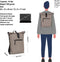 New Rebels Laptoprugzak Mart - taupe