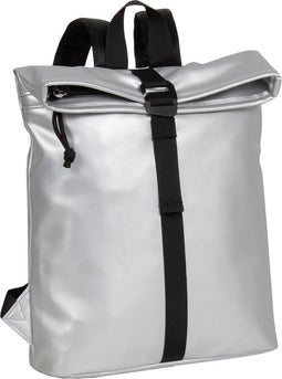 New Rebels Mart Los Angeles Metallic Zilver 7L Rolltop Rugzak Waterafstotend