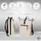 New Rebels Mart New York Beige 21L Rugtas Rolltop Waterafstotend Laptop 15.6