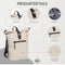 New Rebels Mart New York Beige 21L Rugtas Rolltop Waterafstotend Laptop 15.6