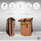New Rebels Mart New York Cognac 21L Rugtas Rolltop Waterafstotend Laptop 15.6