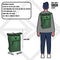 New Rebels Mart New York Metallic Groen 21L Rugtas Rolltop Waterafstotend Laptop 15.6