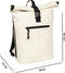 New Rebels Mart New York Off White 21L Rugtas Rolltop Waterafstotend Laptop 15.6
