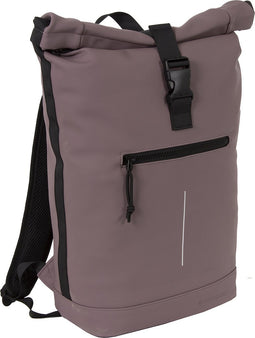 New Rebels Mart New York Oud Paars 21L Rugtas Rolltop Waterafstotend Laptop 15.6