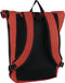 New Rebels Mart New York Rusty Red 21L Rugtas Rolltop Waterafstotend Laptop 15.6