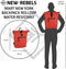 New Rebels Mart New York Rusty Red 21L Rugtas Rolltop Waterafstotend Laptop 15.6