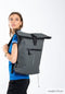 New Rebels Mart New York Rusty Red 21L Rugtas Rolltop Waterafstotend Laptop 15.6
