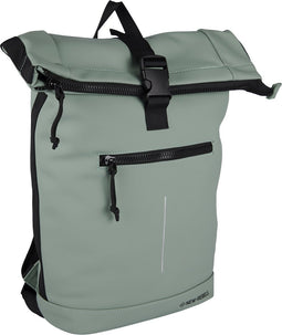 New Rebels - Mart New York Salie Groen 21L Rugtas Rolltop Waterafstotend - Laptop 15.6