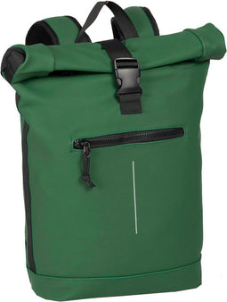 New Rebels Mart Waterafstotende Rolltop Laptop Rugzak - 15,6 inch - Groen
