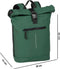 New Rebels Mart Waterafstotende Rolltop Laptop Rugzak - 15,6 inch - Groen