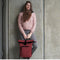 New Rebels Mart Waterafstotende Rolltop Laptop Rugzak - 15,6 inch - Bordeaux Rood