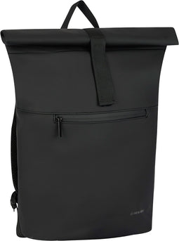 New Rebels Omar Montgomery Zwart 15L Rolltop Rugzak Waterafstotend Laptop 15.6