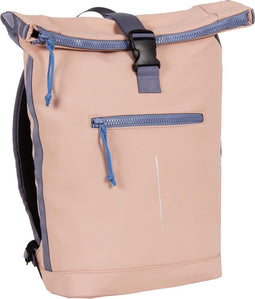 New Rebels ® Tim - Rolltop - Rugtas - Rugzak - Waterafstotend - Zacht Roze/Lila