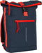 New Rebels Tim Waterproof Rolltop Rugzak Laptopvak 15,6'' Navy / Red