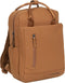 New Rebels Unisex Harper Miami Rugzak - 9L waterdichte rugzak met dubbele sluiting - 13 inch laptopvak - Waterafstotende ritssluiting - Gewatteerde riemen, ideaal voor werk & school - Cognac bruin