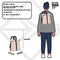 New Rebels Waterafstotende Rolltop Rugzak Mart Roze